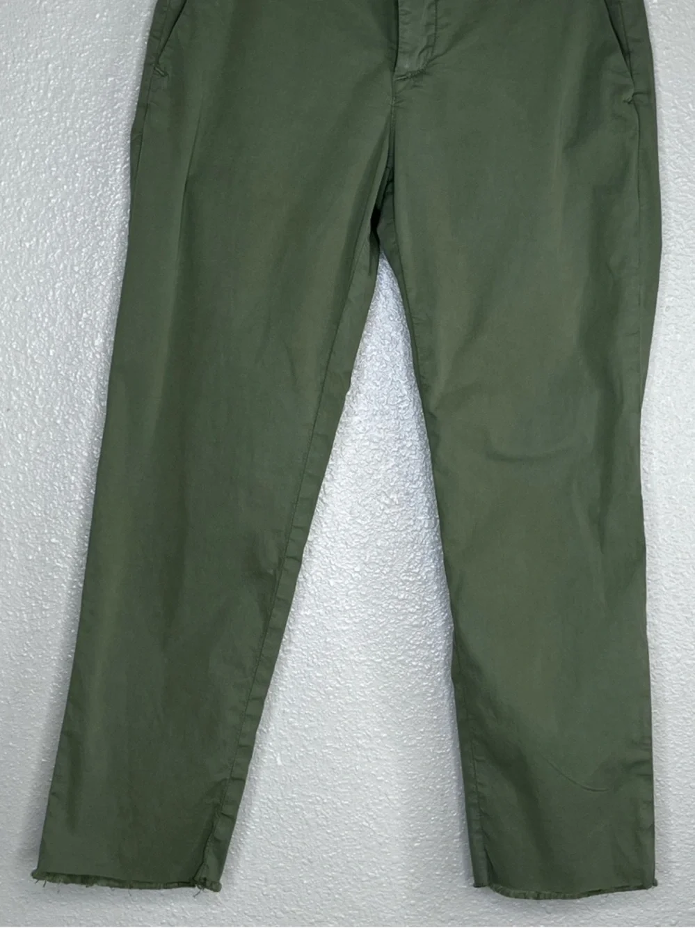 Frank & Eileen Wicklow Sz 4 Army Green Italian Chino Pants - Picture 5 of 12